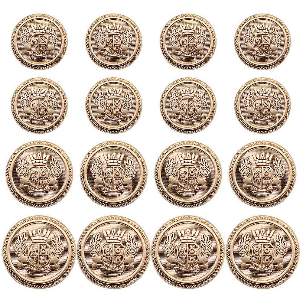 16pcs Sewing Buttons Delicate Alloy Decorative Button British Styled Button