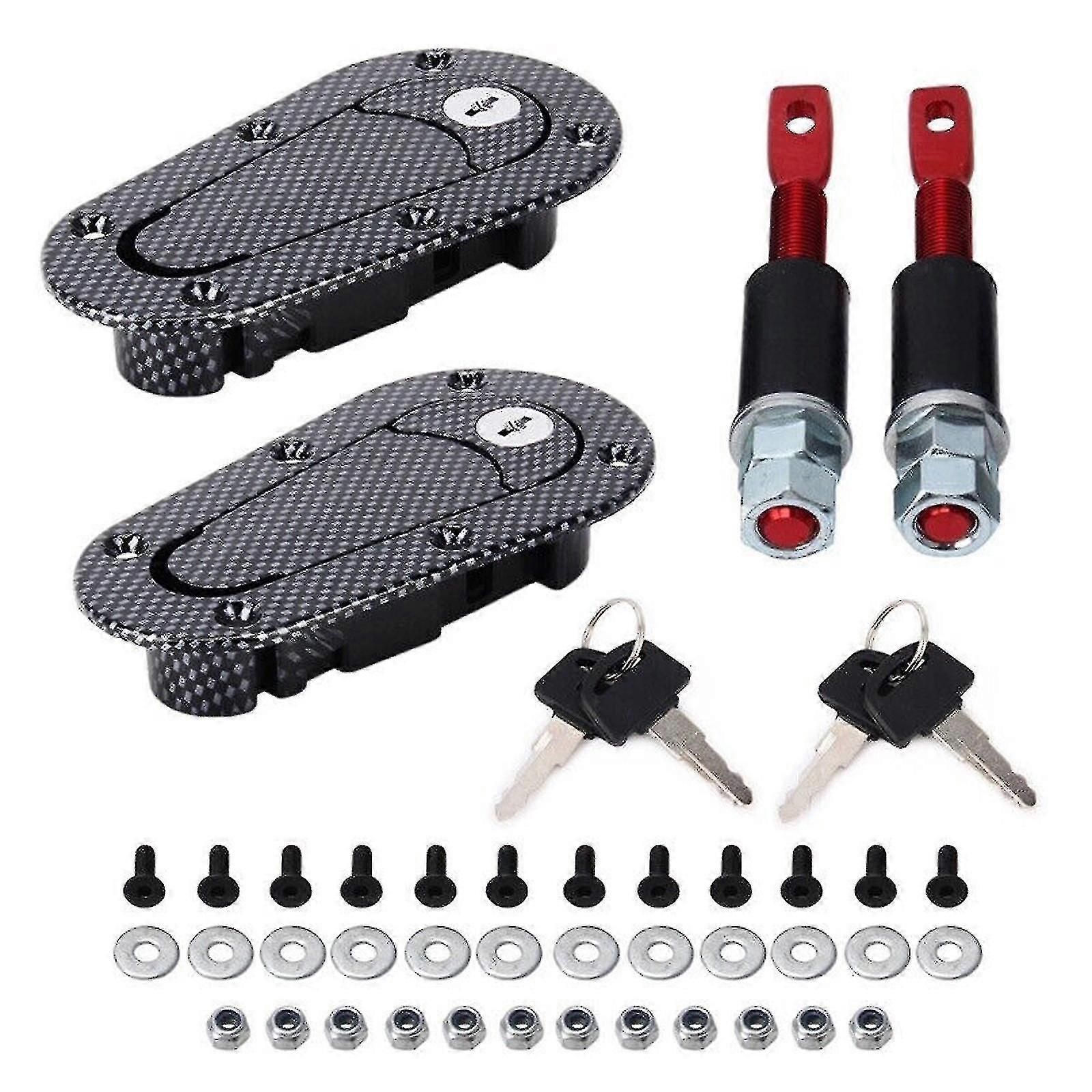 Universal Car Quick Release Bonnet Lock Hood Lock With Key Set