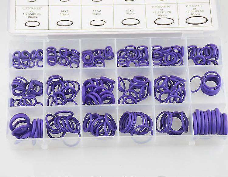 280pcs Joint en caoutchouc O Anneaux 18 Tailles Voiture Air Conditionné Système A / C Joint Outil Joint Anneau d’Assortiment Kit Auto Professional Pièces