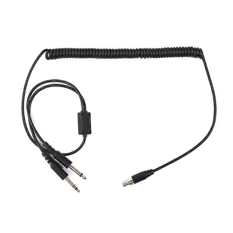 For Aircraft Headphone Headset Adapter Cable Aviation Cable Earphone Accessories