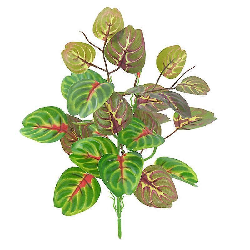 5 Fork 29cm Fake Plants Leaves Tropical Artificial Tree Leaf Small Vegetation Decorative Plant Wall For Home Bonsai Decoration