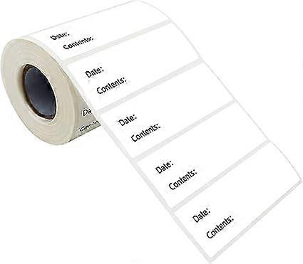 500 Count Freezer Refrigerator Food Labels Reminder Water and Oil Resistant Rolls with Perforated Lines and Removable Adhesive