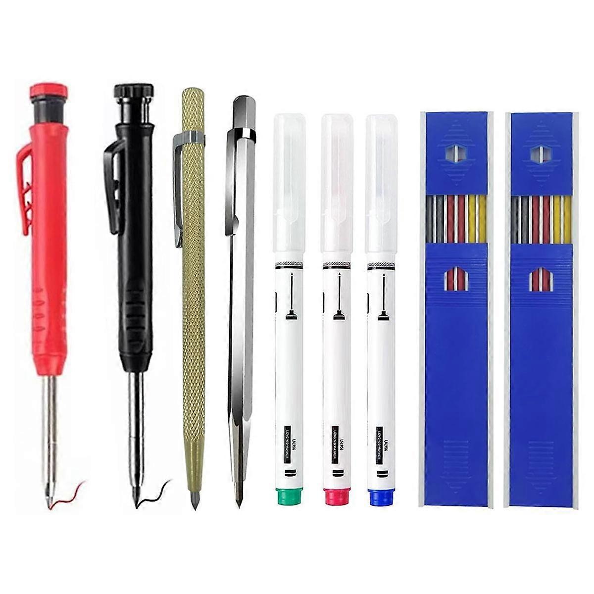 Mechanical Carpentry Pencil Set Graffiti Marking Tools Suitable for , Construction Workers