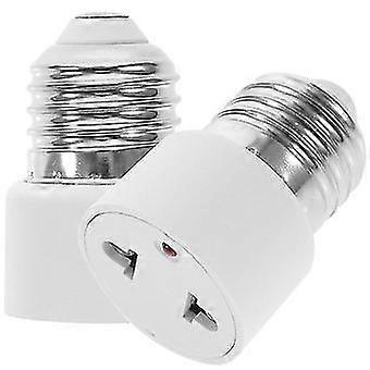 2pcs Light Socket to Plug Adapter E27 Socket to 2-prong Light Socket Outlet