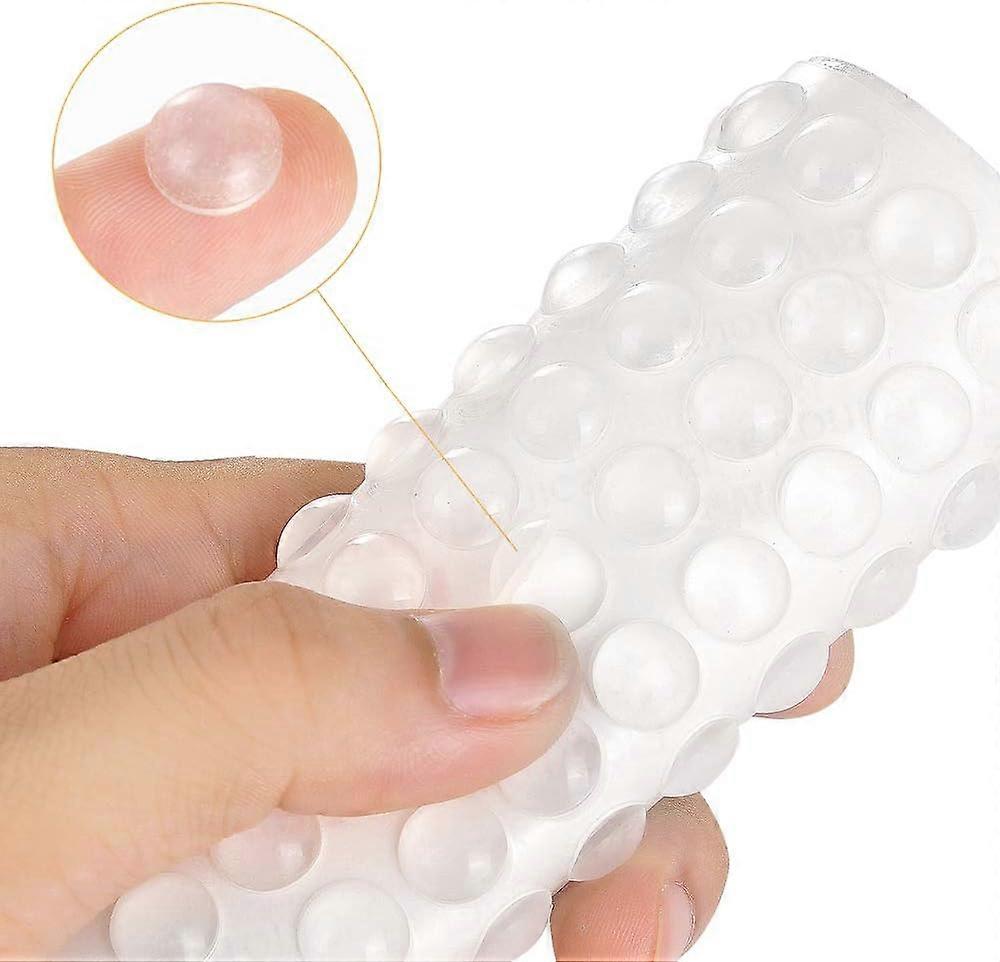 200PCS Cabinet Bumpers Clear Rubber Bumpers Self Adhesive, Soft Cabinet Door Bumper Pads