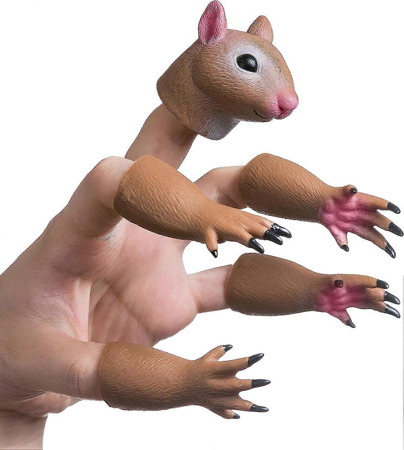 Squirrel Finger Hand Puppet Novelty Toy