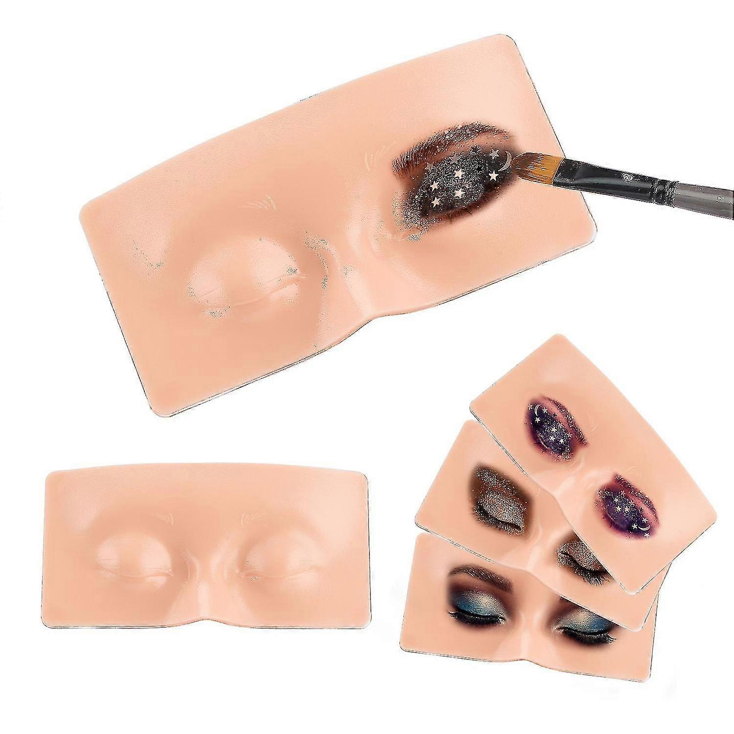 Meilleur vendeur 2023 Maquillage Practice Face Board Réaliste Naturel Maquillage des yeux Silicone Aide parfaite