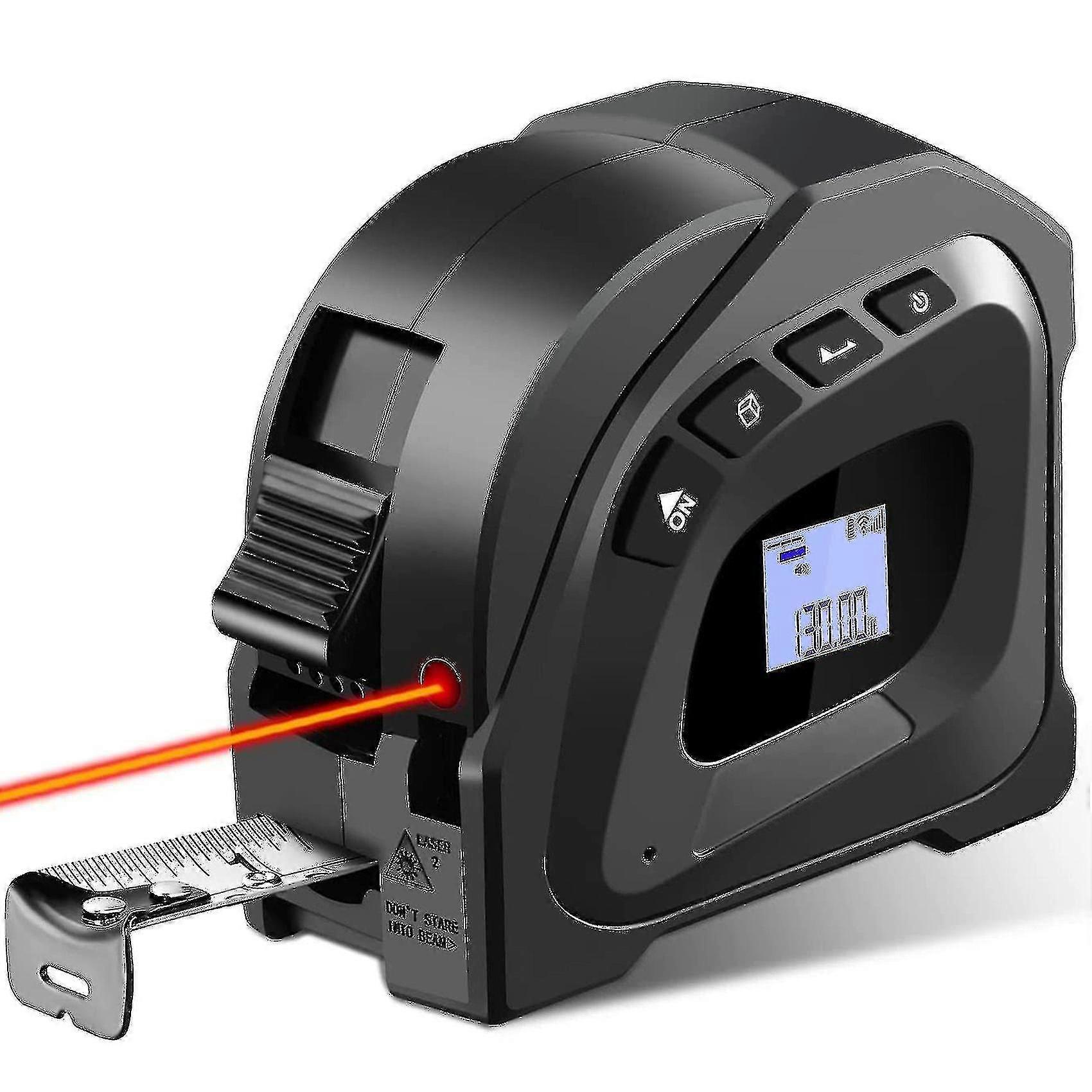 Ψηφιακή ταινία λέιζερ 2-σε-1, Μεζούρα, Λέιζερ-μέτρο 131 Ft / 40m, Ταινία 16 Ft / 5m