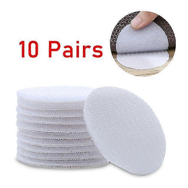 10 Pairs Strong Self Adhesive Fastener Dots Stickers Adhesive Hook Loop Tape For Bed Sheet Sofa Mat Carpet Anti Slip Mat Pads