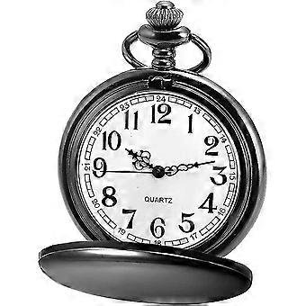 Classic Smoo Vintage Quartz Pocket Watch, Arabic Numerals Scale Mens Womens Watch