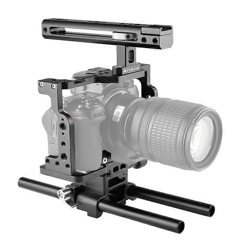 Hungry Stabilizer for video camera, with handle and rail rod, for Nikon Z6 / Z7