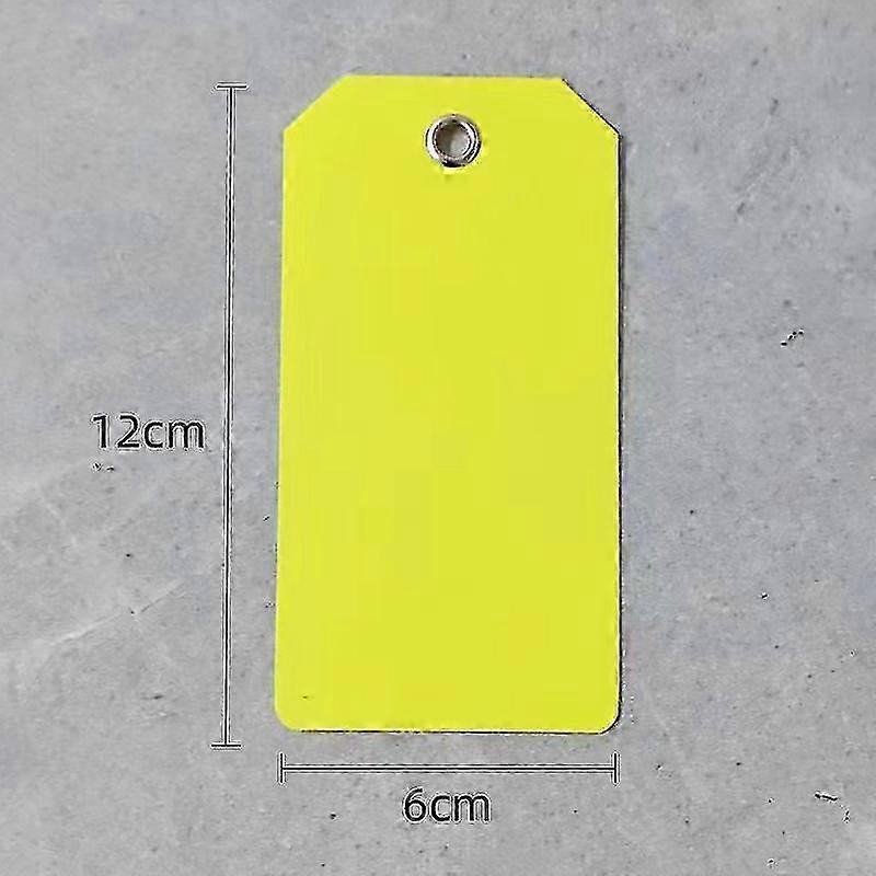 100PCS 6x12cm πλαστικές ετικέτες αποστολής πολύχρωμες κενές ετικέτες επισήμανσης αδιάβροχες s20241212400