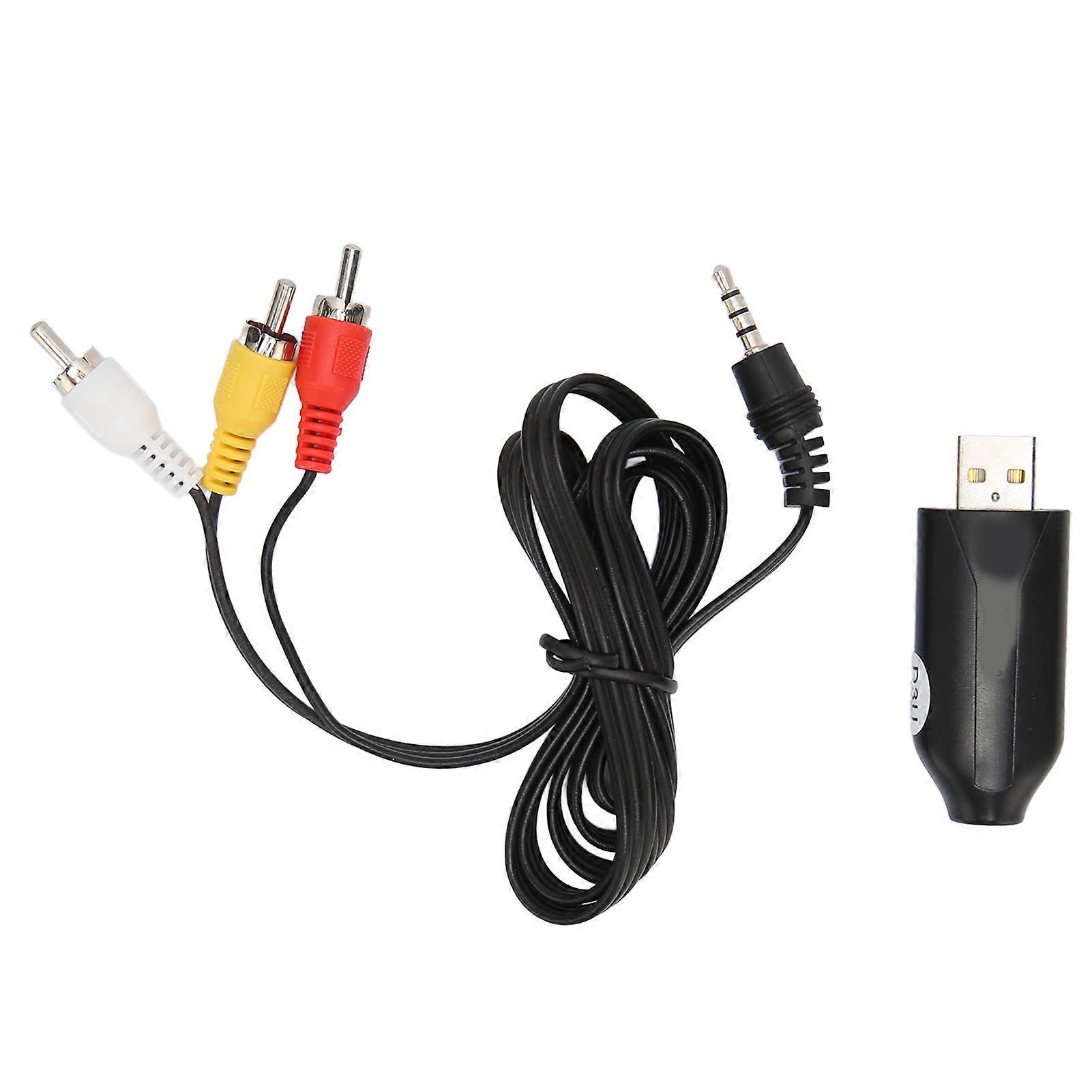 USB Video Capture Card Professional Plug and Play VHS to DVD RCA AV to USB Video Capture Card for Windows for OS X PC