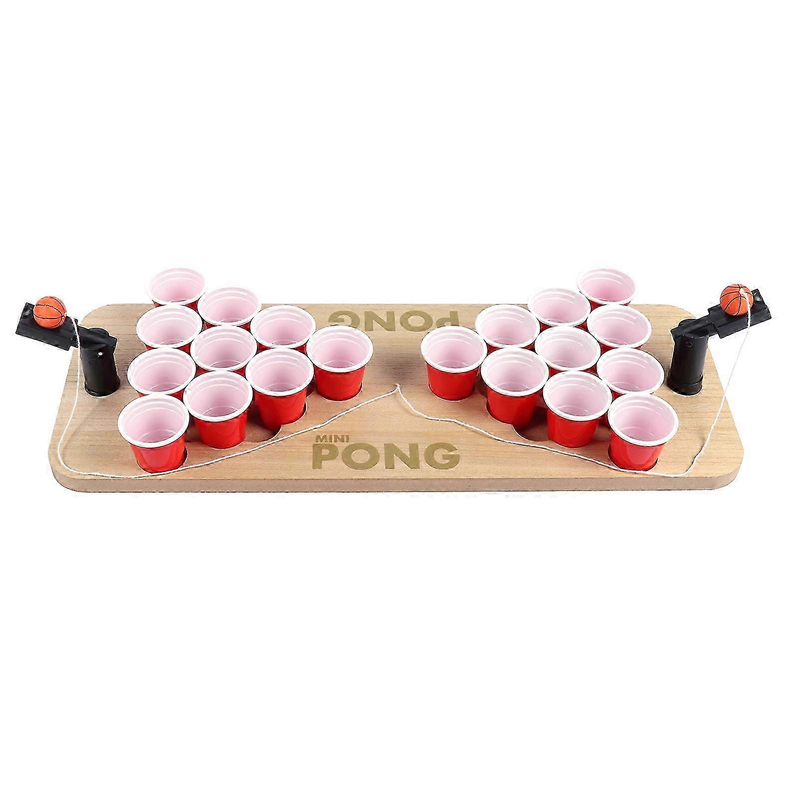 Ensemble de jeu à boire de table de Shot Pong avec 20 gobelets en plastique jetables pour les fournitures de fête