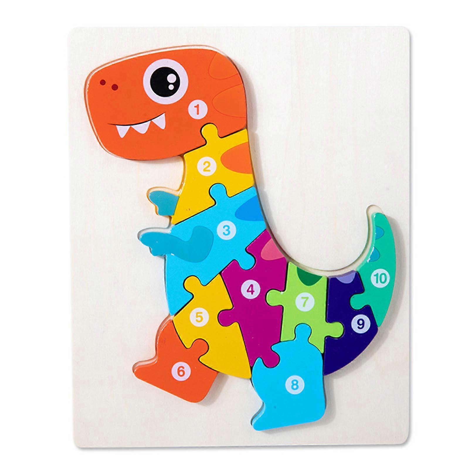 Dinosauro in legno / / veicolo Puzzle giocattolo Brain Training Studio Colore Forme Set