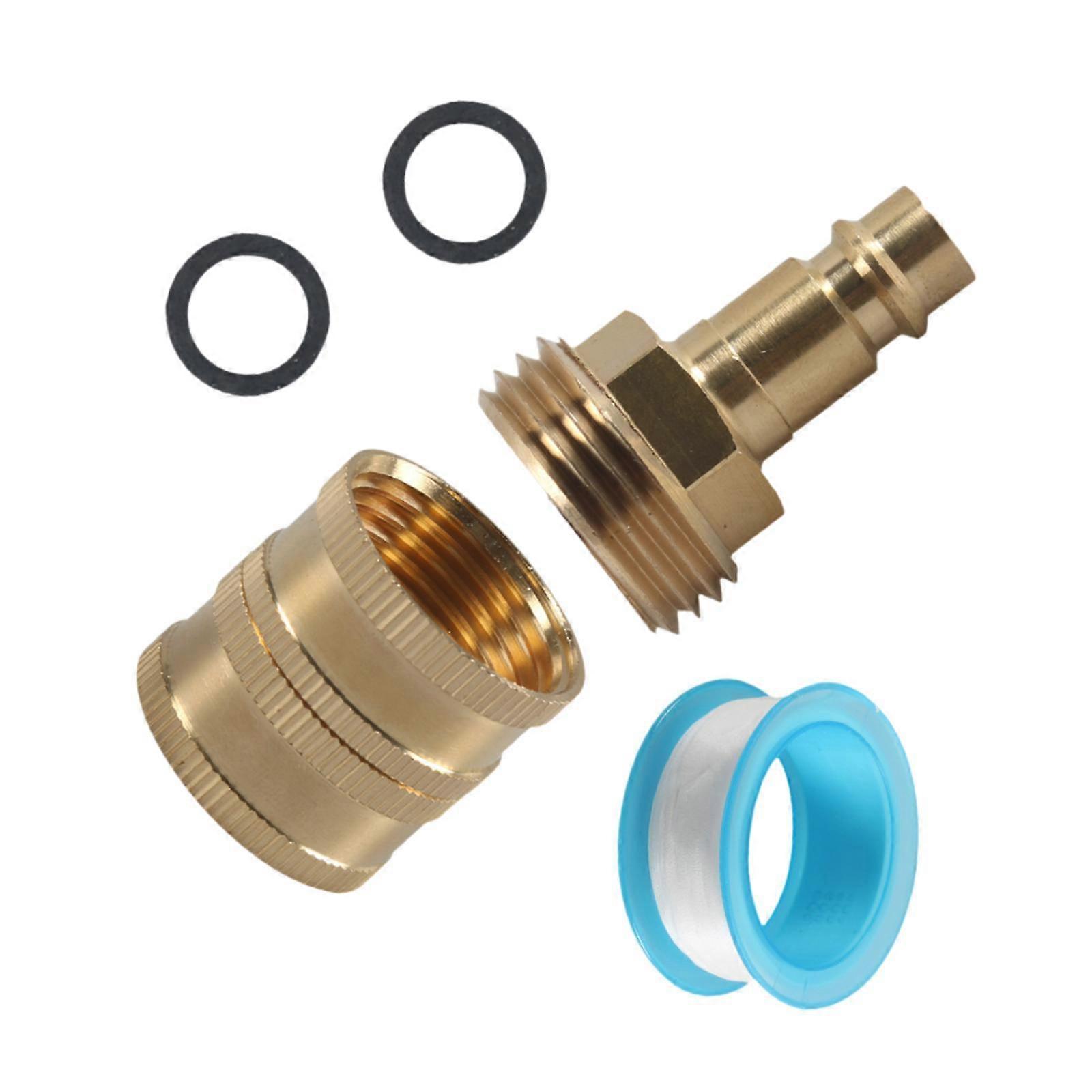RV Spray Port Quick Connect Easily Install PF247007 Brass RV Quick Connector