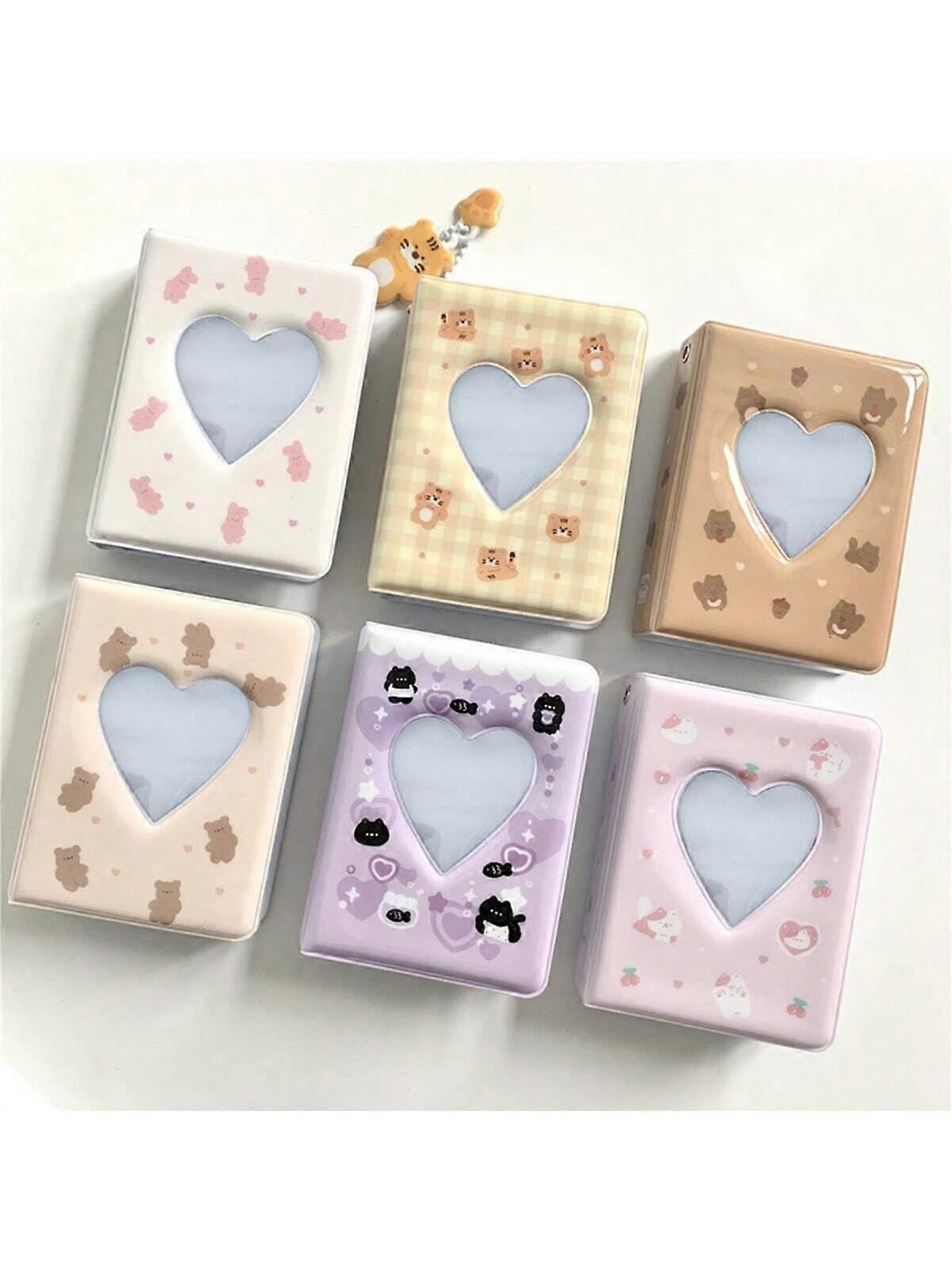 1 قطعة من ألبوم صور صغير لطيف للغاية ، ألبوم صور تخزين أحادي الإطار مقاس 3 بوصات 40 صفحة ، ألبوم تذكاري ، عطلة ، هدية عيد ميلاد