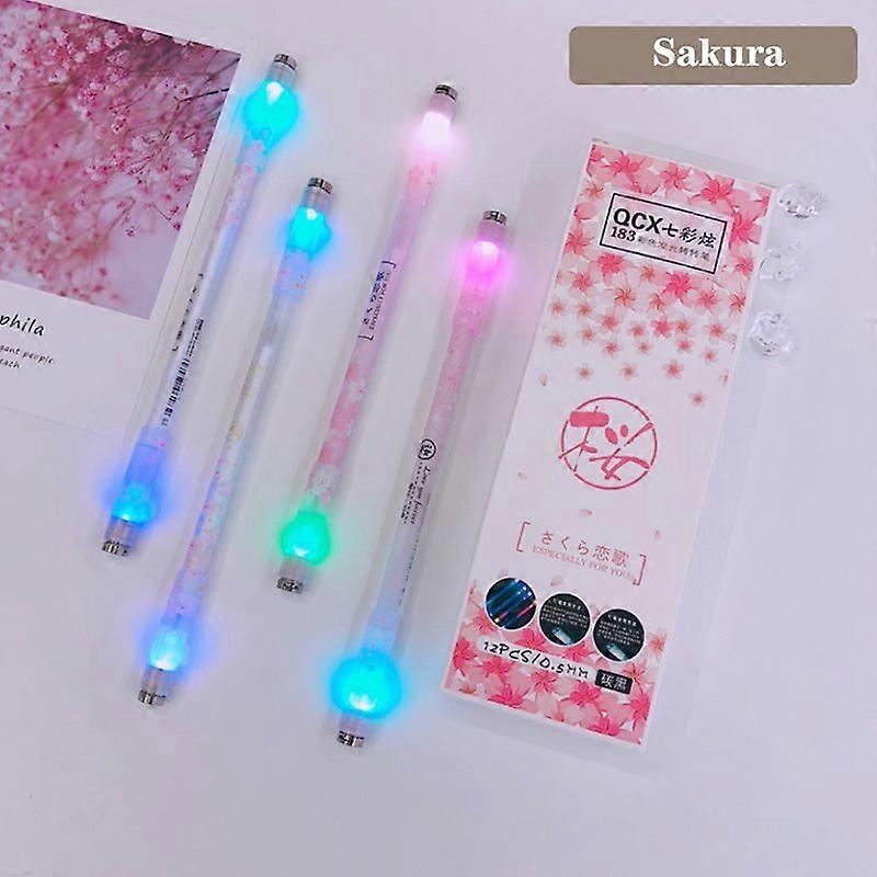 Random 1Pcs Spinning Pen Rotating Gaming Ballpoint Luminous Pen for Beginner Rotating