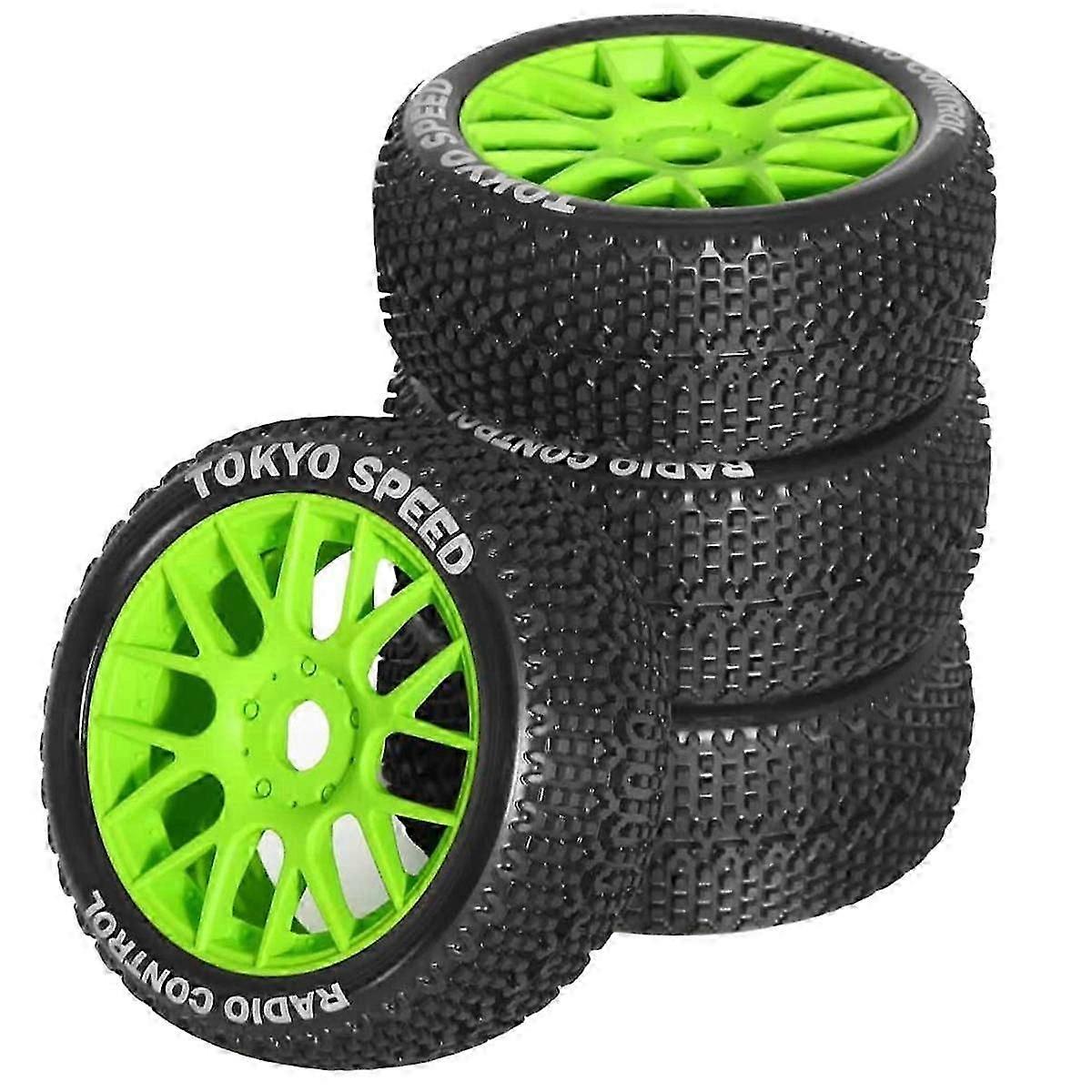 4kpl 110mm 1/8 RC auton pyörät rengas 17mm kuusio varten arrma talion redcat team vrx rc auto d