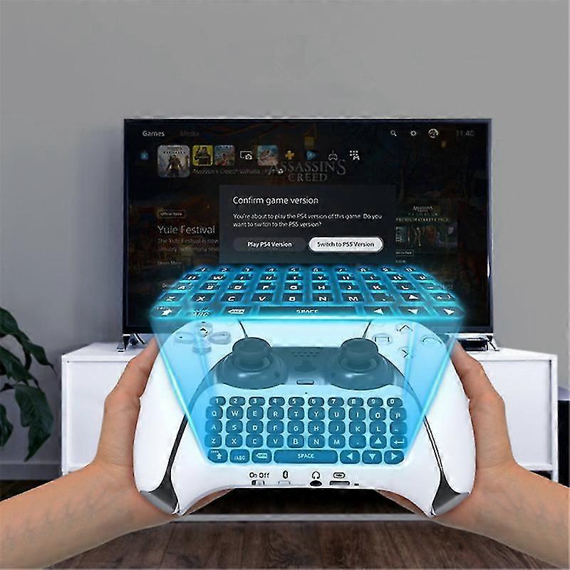 ps5 handle wireless bluetooth external keyboard built-in speaker
