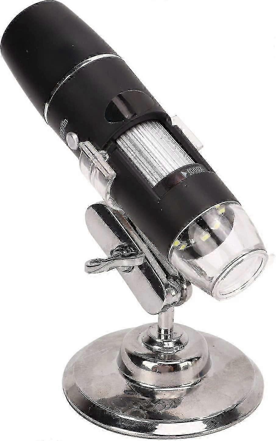 Digital Microscope Magnification Electron Microscope Hd Real Time Handheld Microscope (black) (1pcs)