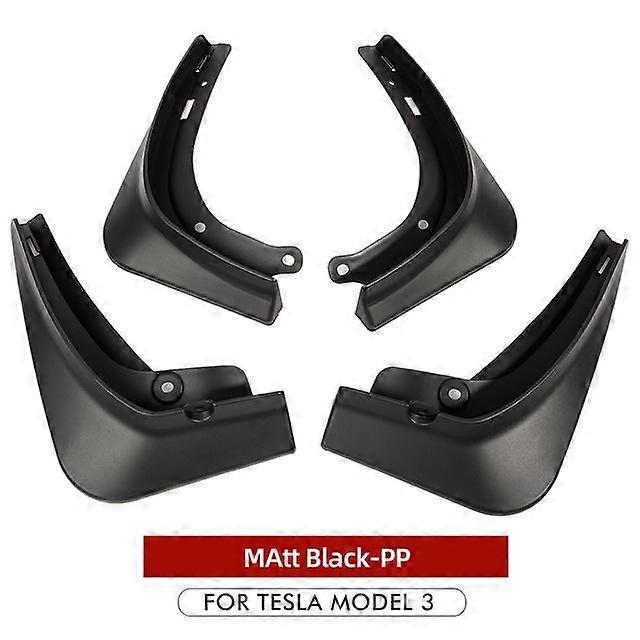 2017-23 New Car Mud Flasp For Tesla Model 3 Accessories Front Rear Wheels Mudguards Carbon Fiber ABS Model3 Splash Guards