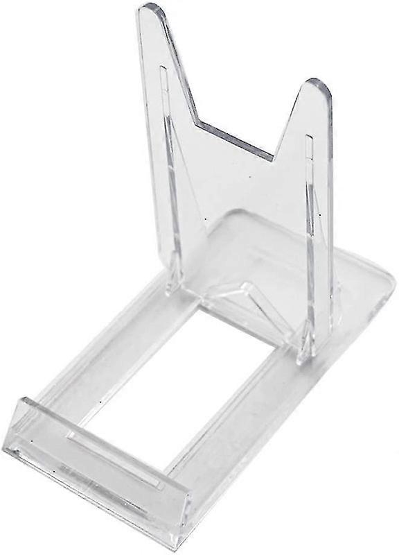 Two Part Adjustable Clear Acrylic Plastic Display Stand Easel (set Of 6)