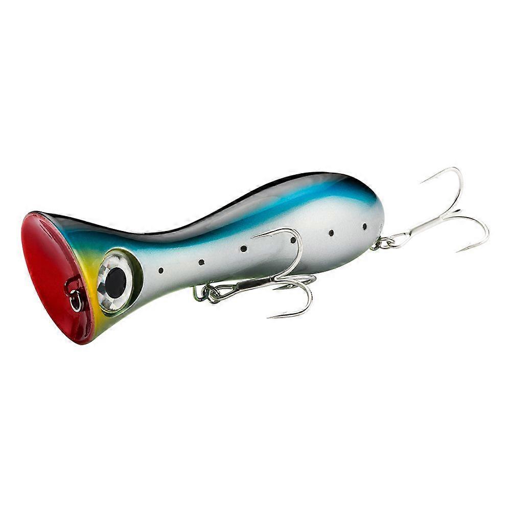 Johncoo Fishing Lure 9.5cm/31g Topwater Popper Bait 3D Design With 2 Strong Hooks Artificial For Fishing In Ocean River Lake And Mountain