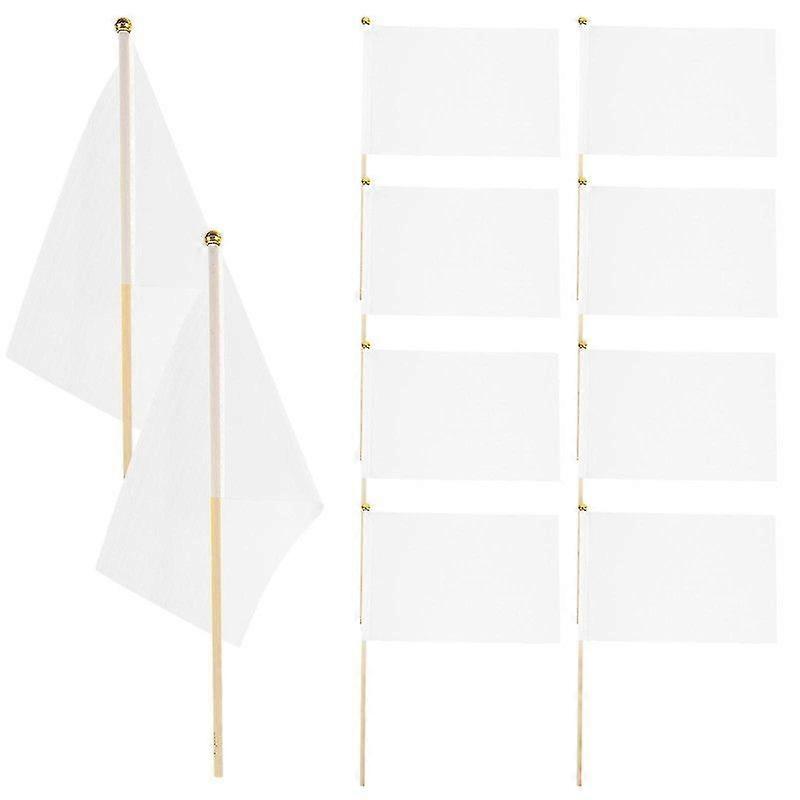 50pcs Small Handheld Flags Wear-resistant Mini Shaking Flags Garden Small Flags Polyester Small Flags