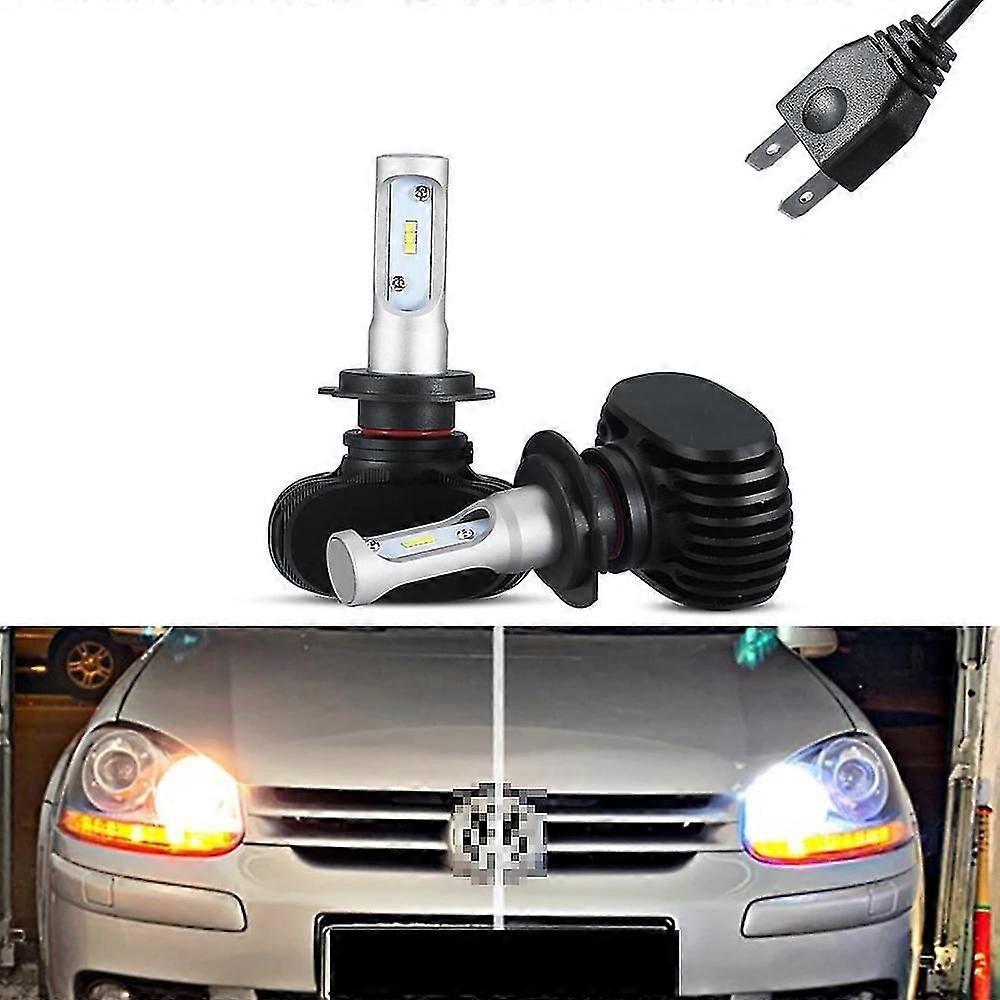 2x Canbus 6000k White 8000lm H7 Led Light Led Tip Headlight For Golf 5 (2007)