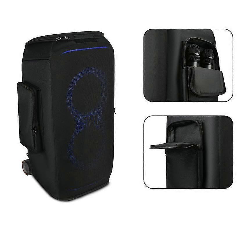 Speaker Case Upgrade Double Pocket Nylon Mesh Sound Cover Accessories for JBL PARTYBOX STAGE 320
