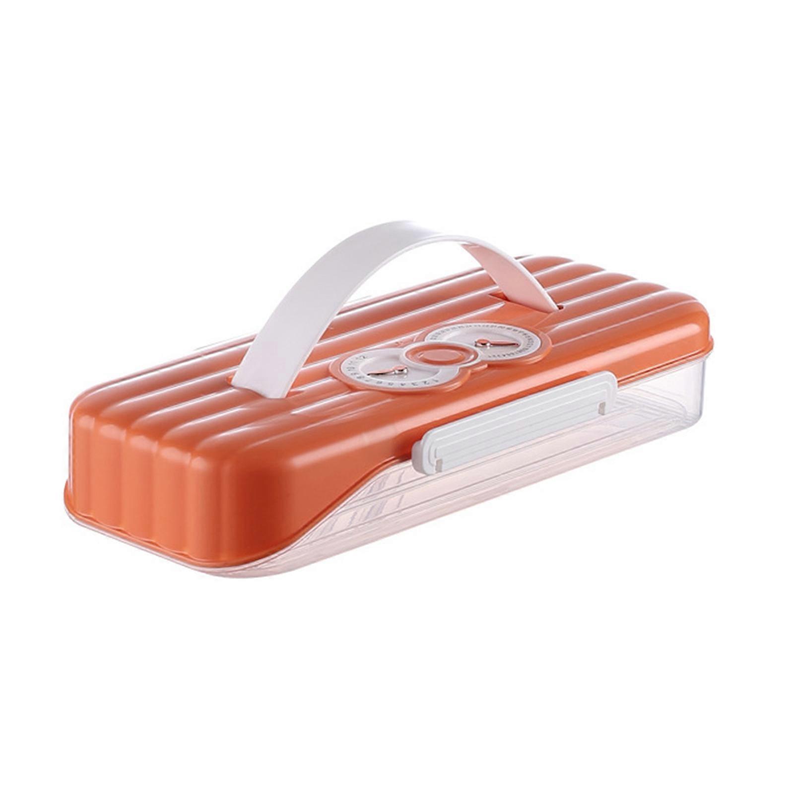 Stackable Clear Dumpling Organizers With Date Timer Portable Accessory for Freezer Use and Kitchen Storage Solution