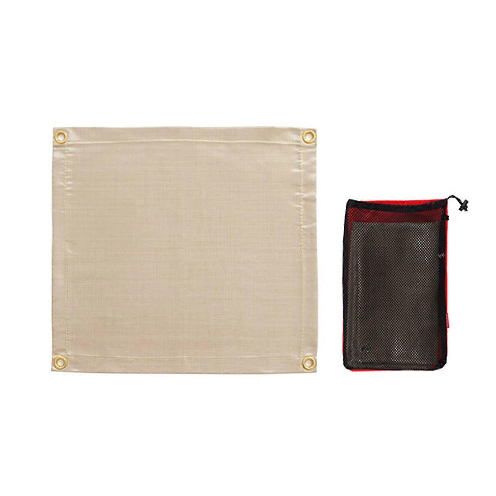 Camping Fireproof Cloth Portable Barbecue Protective Blanket Camping Accessories