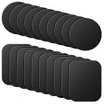 20 peças Suporte magnético para carro, placa de metal, suporte magnético para celular, placa de metal, suporte magnético para celular