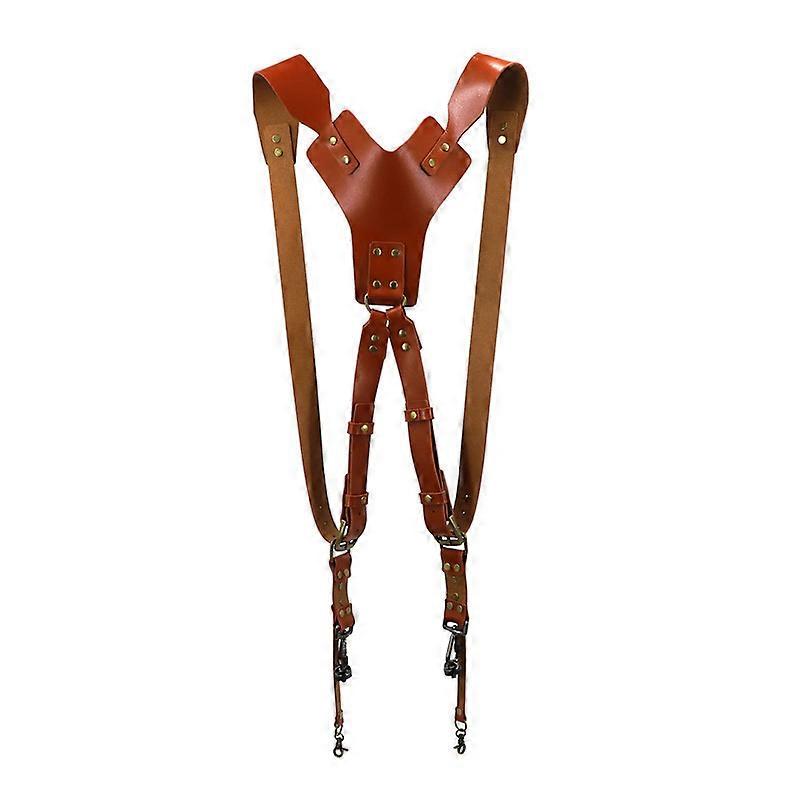 Courroie d’appareil photo en cuir INF pour deux reflex numériques