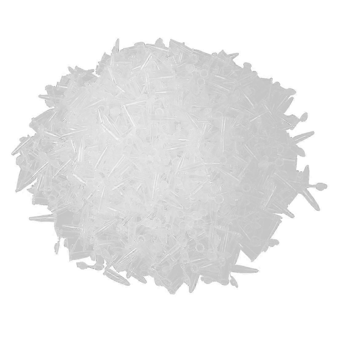 1000 Pcs Laboratory Clear White Mark Printed Plastic Centrifuge Tube 0.5ml js