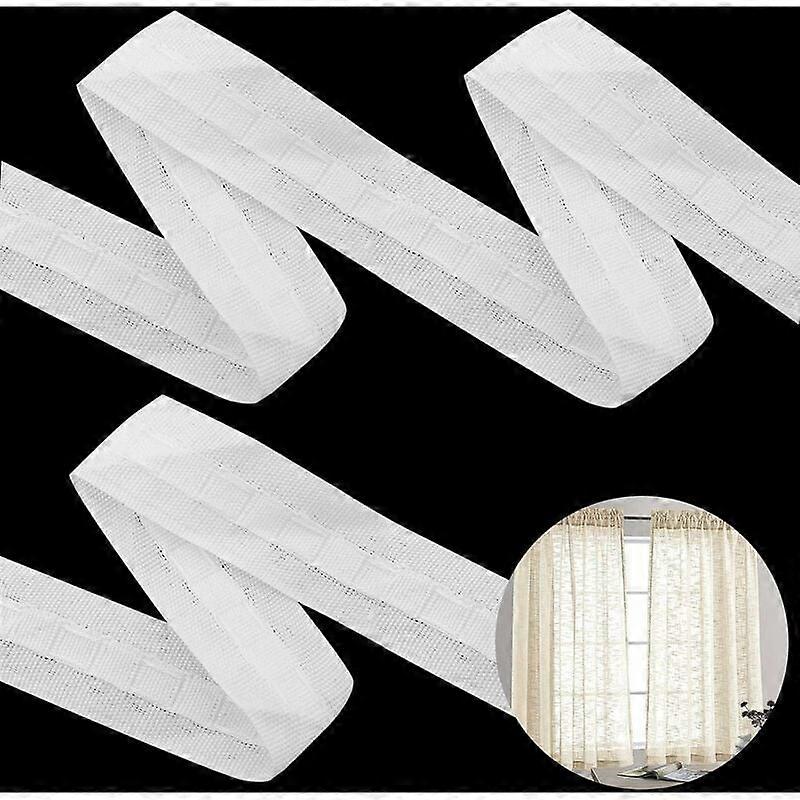 Gathering Heading Tape, Pleat Tape For Diy Projects, Soft And Durable Curtain Accessory Belt, Easy To Use For Making Pleated Curtains, Anti-Aging,