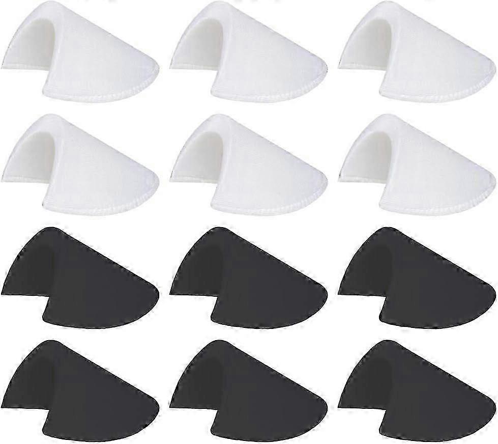 6-12 Pairs Shoulder Pads Sewing Set-in Shoulder Pads Foam Pads for Blazer T-Shirt Clothes