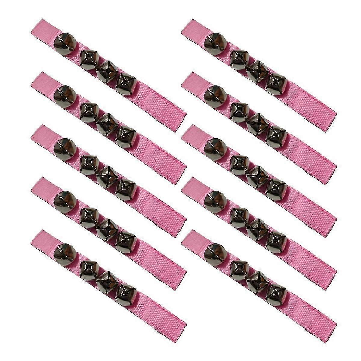 Instrument de percussion Orff rose, cloche à main, cloche de pied, cloche à main pour la performance de danse