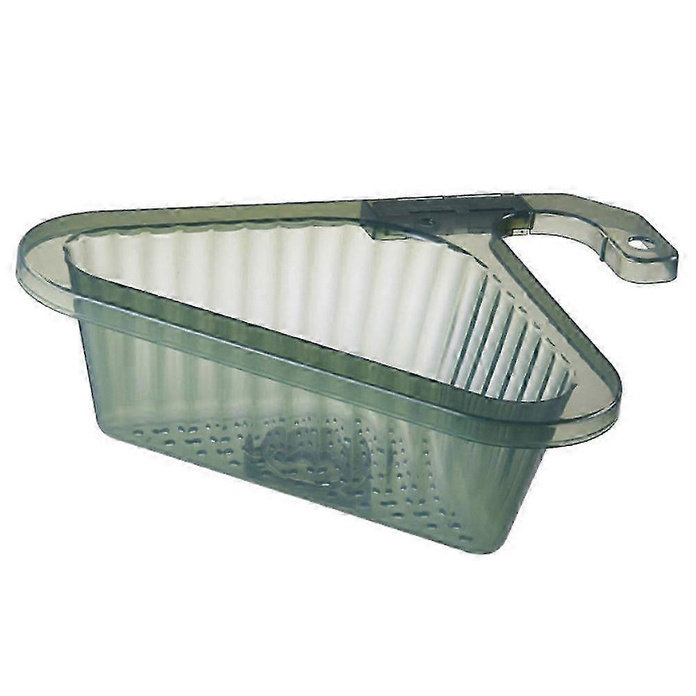 Sink Strainer Basket Triangular Corner Kitchen Sink Strainer Punch Free Sink Basket with Retractable Handle for Kitchen Bathroom