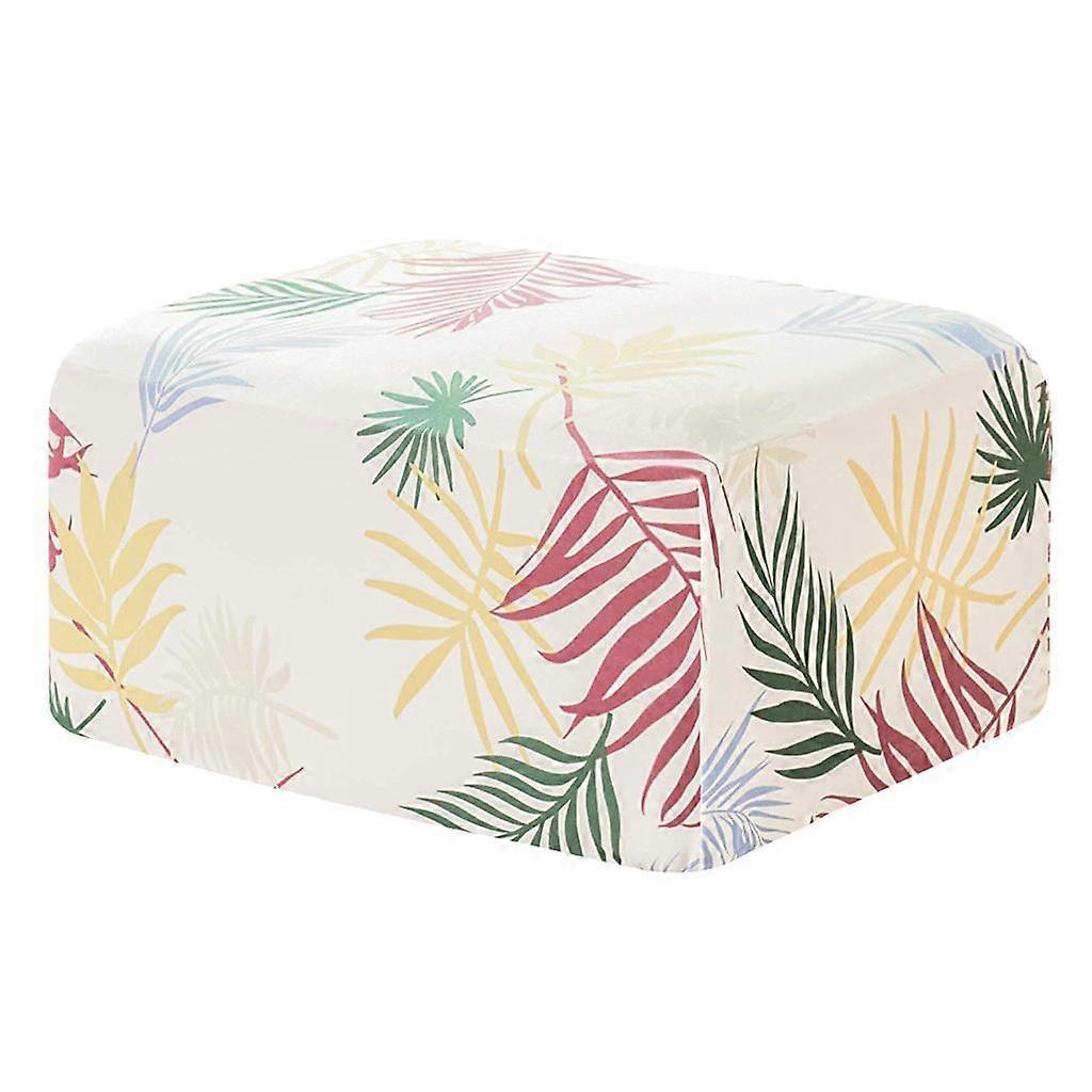 Printed Ottoman Cover Stretch Storage Ottoman Slipcover Covers Stretch Sofa