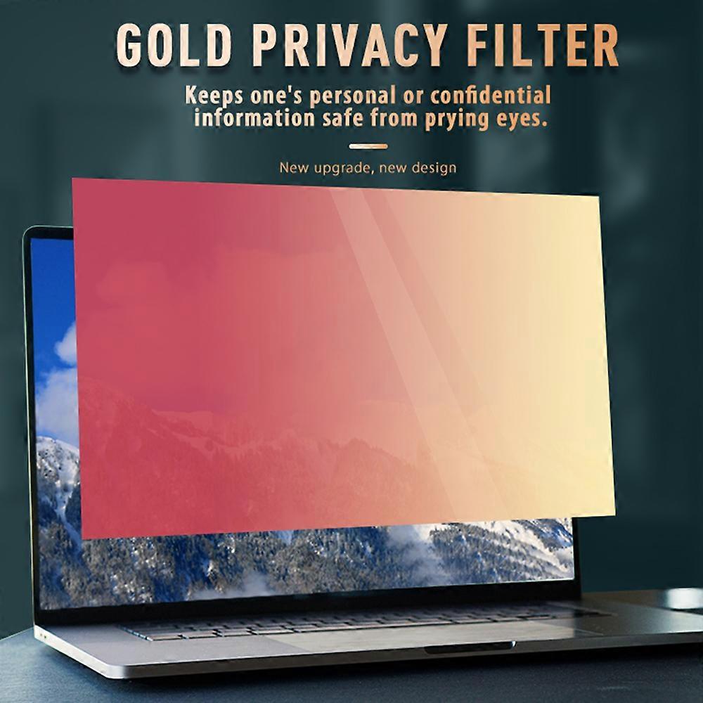 Golden Privacy Screen Filter Reversible High-transmittance 30° Invisible Anti-UV Anti-glare Film for 34'' Monitor with 21:9 Aspect Ratio