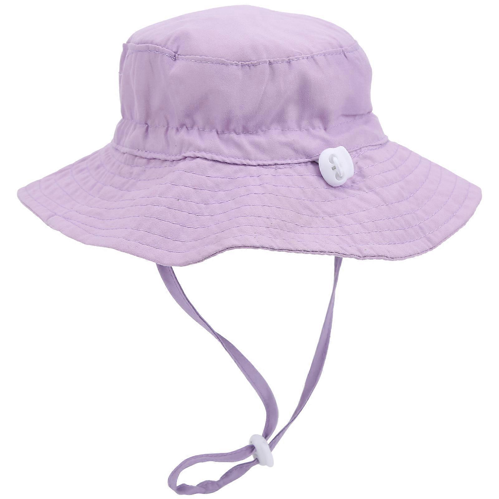 Children Sun Hat with Adjustable Windproof Strap Printed Beach Cap Sunhat for Kids