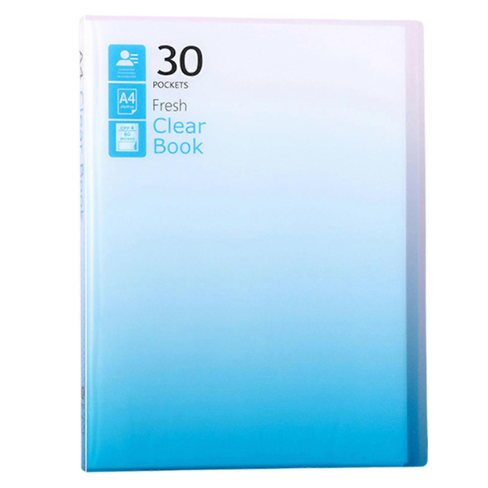 Presentation Folder with 30/40 Clear Pockets Display Book Folder for Office Filing Insurance Financial Documents Files