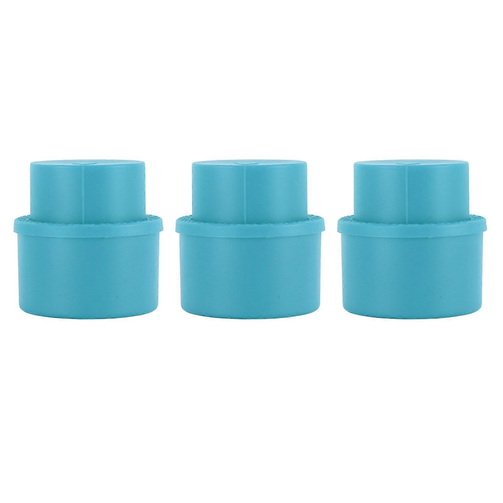 3pcs Soda Bottle Stopper Press Type Reusable Seal Caps for Beverage Bottles, Leak Proof Carbonated Drink Covers Blue