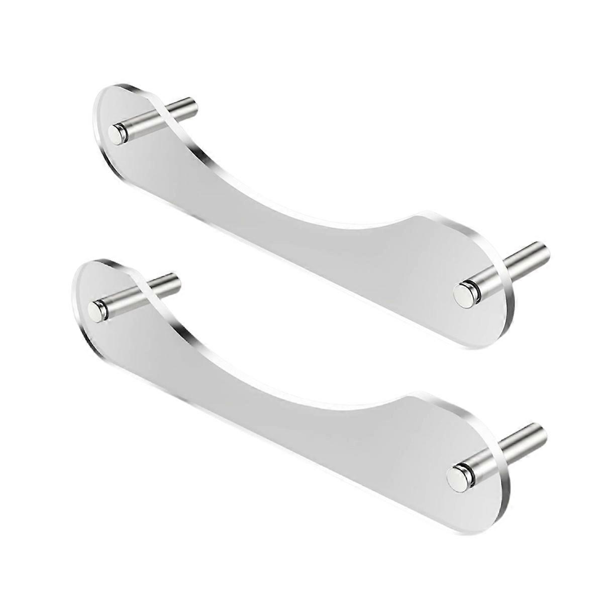 2Pcs Wall Mount Acrylic Hat Rack Organizer for Baseball Caps,for Closets, Entryways, Living Rooms, B
