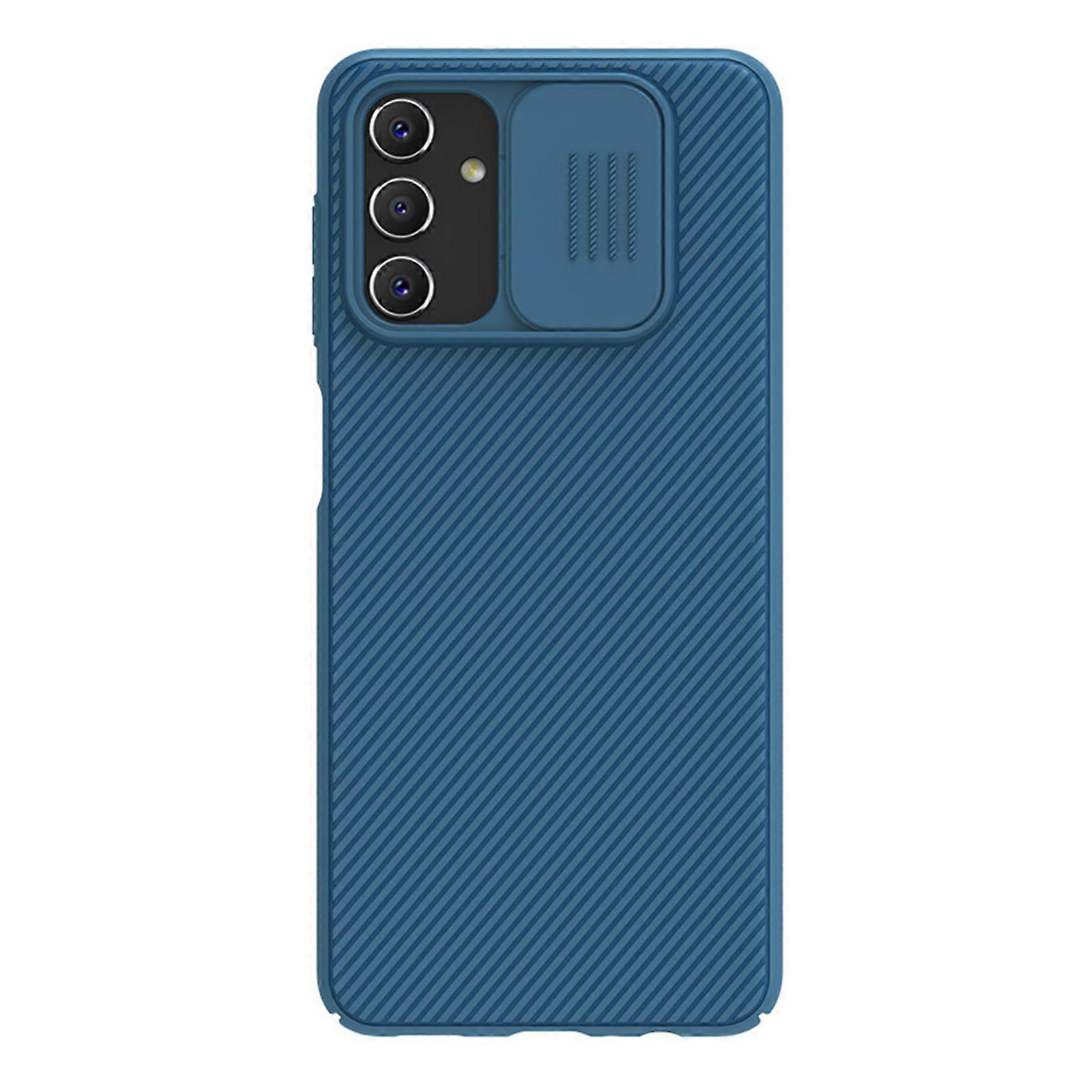 Modern Design Fibre Shield- Phone Protective Case PC Made with Camera Protetion Phone Cover fitting for A04S Blue/Black Blue