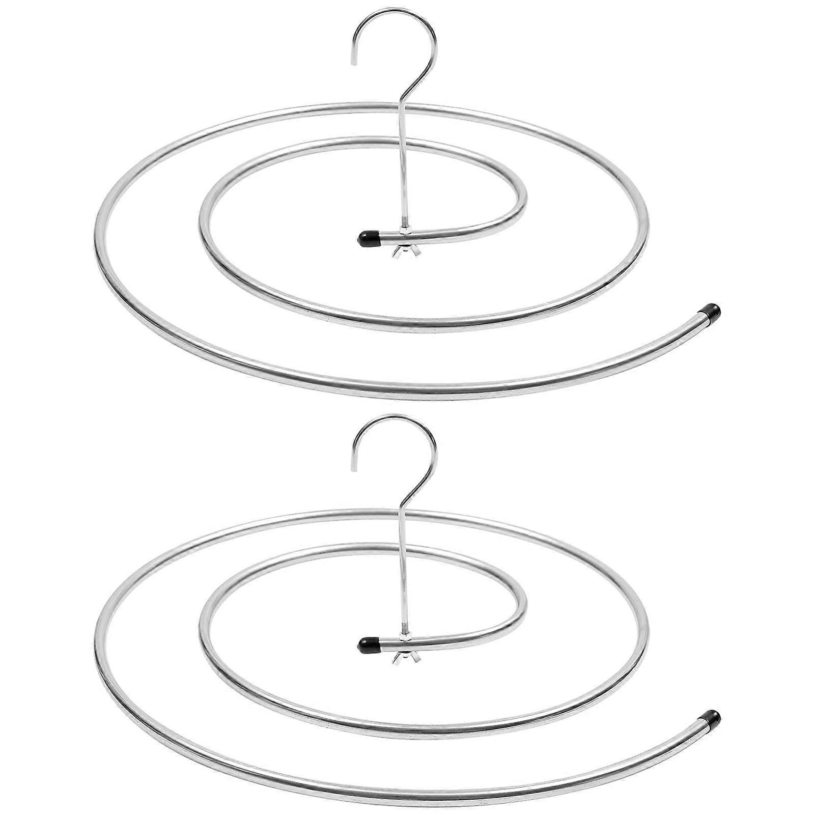 2 PCS Spiral Shaped Drying Rack for Dorm Bed Sheet 38x38x14cm