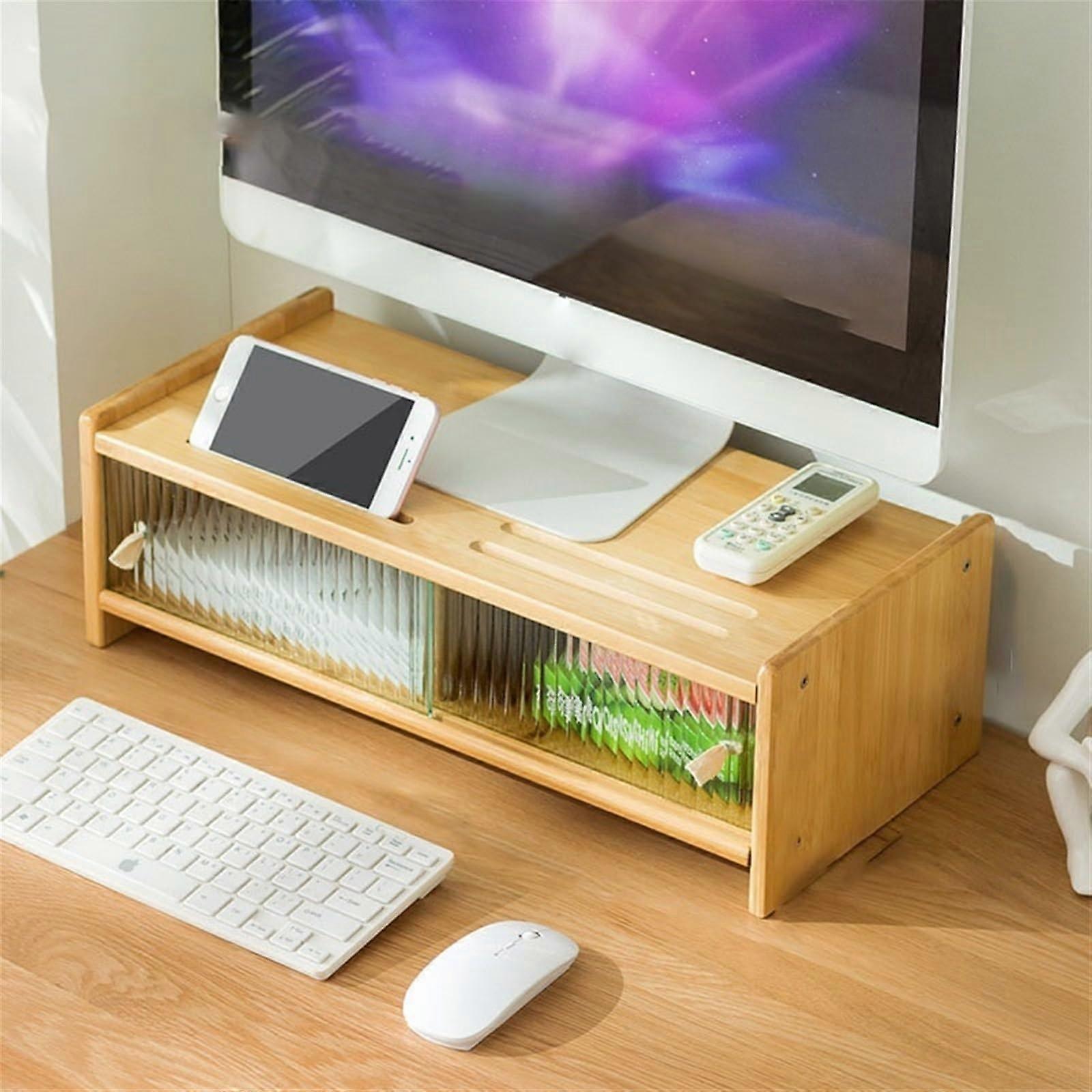 Monitor Stand Desktop Organizer for Office Workspace