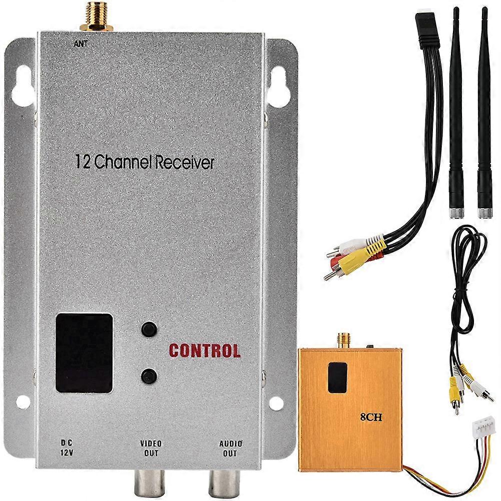 1.2G 800MW Wireless o Video Transceiver CCTV Monitoring Transmitter & Receiver Kit